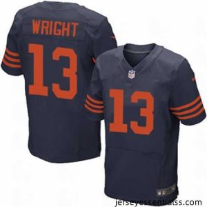 Nike Bears #13 Kendall Wright Navy Blue Alternate Mens Stitched NFL Elite Jersey
