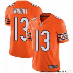 Nike Bears #13 Kendall Wright Orange Mens Stitched NFL Limited Rush Jersey