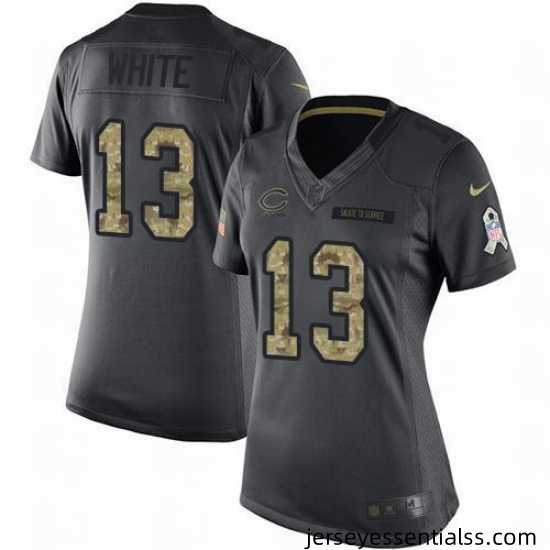 Nike-Bears-13-Kevin-White-Black-Womens-Stitched-NFL-Limited-2016-Salute-to-Service-Jersey-488021_21769_550X550