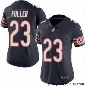 Nike Bears #23 Kyle Fuller Navy Blue Womens Stitched NFL Limited Rush Jersey