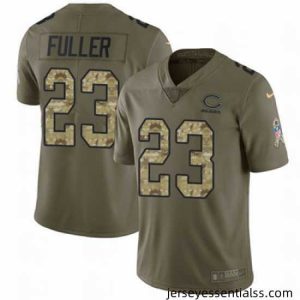 Nike Bears #23 Kyle Fuller Olive Camo Mens Stitched NFL Limited 2017 Salute To Service Jersey