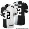 Nike Bears 32 David Montgomery Black And White Split Vapor Untouchable Limited Jersey