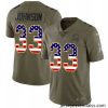 Nike Bears 33 Jaylon Johnson Olive USA Flag Stitched NFL Limited 2017 Salute To Service Jersey