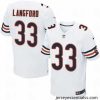 Nike Bears #33 Jeremy Langford White Mens Stitched NFL Elite Jersey