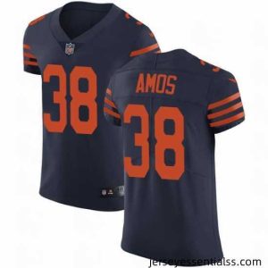 Nike Bears #38 Adrian Amos Navy Blue Alternate Mens Stitched NFL Vapor Untouchable Elite Jersey