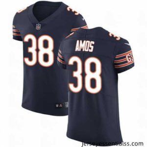 Nike Bears #38 Adrian Amos Navy Blue Team Color Mens Stitched NFL Vapor Untouchable Elite Jersey