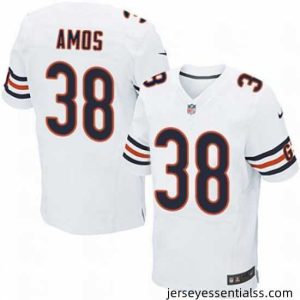 Nike Bears #38 Adrian Amos White Mens Stitched NFL Elite Jersey