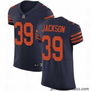 Nike Bears #39 Eddie Jackson Navy Blue Alternate Mens Stitched NFL Vapor Untouchable Elite Jersey