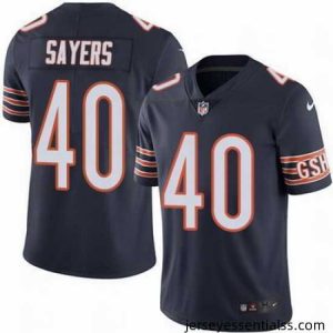 Nike Bears #40 Gale Sayers Navy Blue Team Color Mens Stitched NFL Vapor Untouchable Limited Jersey