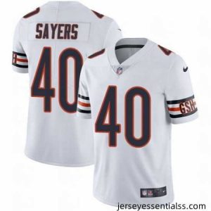 Nike Bears #40 Gale Sayers White Mens Stitched NFL Vapor Untouchable Limited Jersey