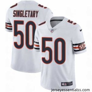 Nike Bears #50 Mike Singletary White Mens Stitched NFL Vapor Untouchable Limited Jersey