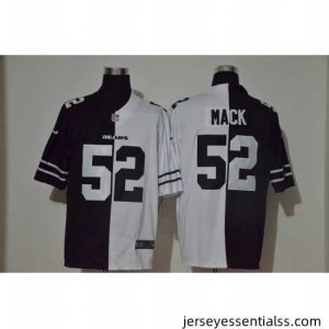 Nike Bears 52 Khalil Mack Black And White Split Vapor Untouchable Limited Jersey
