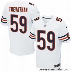 Nike Bears #59 Danny Trevathan White Mens Stitched NFL Elite Jersey