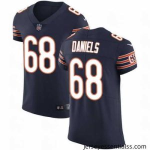 Nike Bears #68 James Daniels Navy Blue Team Color Mens Stitched NFL Vapor Untouchable Elite Jersey