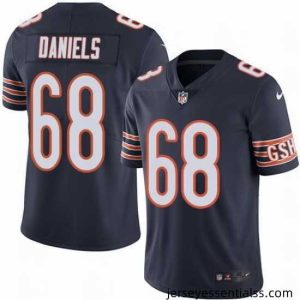 Nike Bears 68 James Daniels Navy Color Rush Limited Jersey