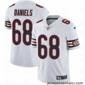 Nike Bears #68 James Daniels White Mens Stitched NFL Vapor Untouchable Limited Jersey