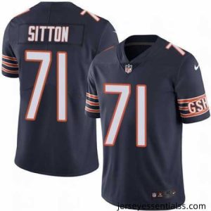 Nike Bears #71 Josh Sitton Navy Blue Team Color Mens Stitched NFL Vapor Untouchable Limited Jersey