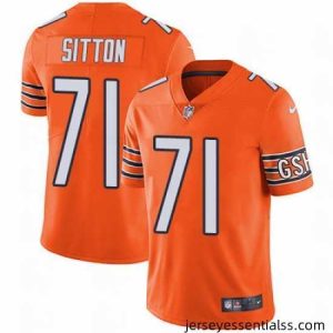Nike Bears #71 Josh Sitton Orange Mens Stitched NFL Limited Rush Jersey