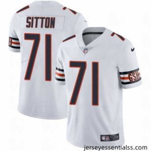 Nike Bears #71 Josh Sitton White Mens Stitched NFL Vapor Untouchable Limited Jersey
