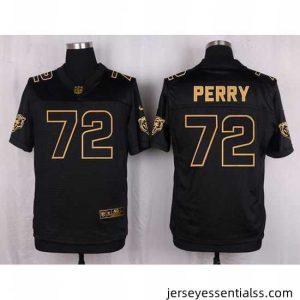 Nike Bears #72 William Perry Black Mens Stitched NFL Elite Pro Line Gold Collection Jersey