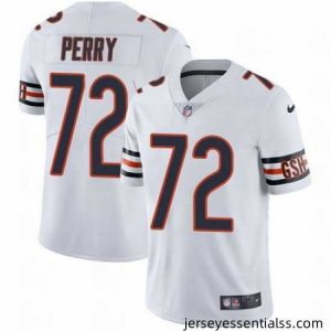 Nike Bears #72 William Perry White Mens Stitched NFL Vapor Untouchable Limited Jersey
