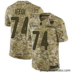 Nike Bears 74 Germain Ifedi Camo Stitched NFL Limited 2018 Salute To Service Jersey