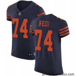 Nike Bears 74 Germain Ifedi Navy Blue Alternate Stitched NFL Vapor Untouchable Elite Jersey