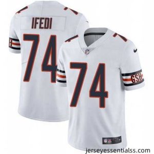 Nike Bears 74 Germain Ifedi White Stitched NFL Vapor Untouchable Limited Jersey