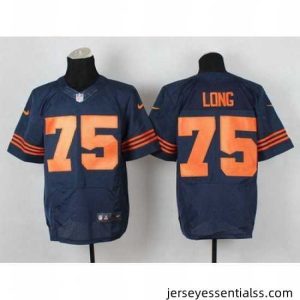 Nike Bears #75 Kyle Long Navy Blue Alternate Mens Stitched NFL Elite Jersey