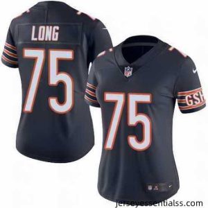 Nike Bears 75 Kyle Long Navy Color Rush Limited Jersey