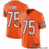 Nike Bears #75 Kyle Long Orange Mens Stitched NFL Limited Rush Jersey