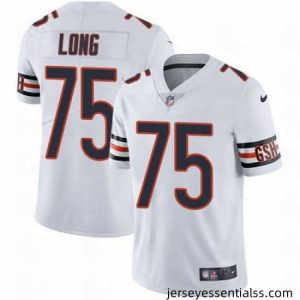 Nike Bears #75 Kyle Long White Mens Stitched NFL Vapor Untouchable Limited Jersey
