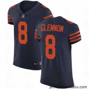 Nike Bears #8 Mike Glennon Navy Blue Alternate Mens Stitched NFL Vapor Untouchable Elite Jersey