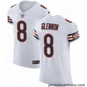 Nike Bears #8 Mike Glennon White Mens Stitched NFL Vapor Untouchable Elite Jersey