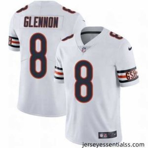 Nike Bears #8 Mike Glennon White Mens Stitched NFL Vapor Untouchable Limited Jersey