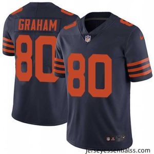 Nike Bears 80 Jimmy Graham Navy Blue Alternate Stitched NFL Vapor Untouchable Limited Jersey