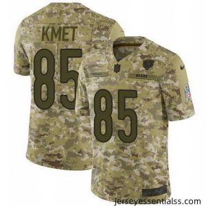Nike Bears 85 Cole Kmet Camo Stitched NFL Limited 2018 Salute To Service Jersey