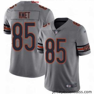 Nike Bears 85 Cole Kmet Silver Stitched NFL Limited Inverted Legend Jersey
