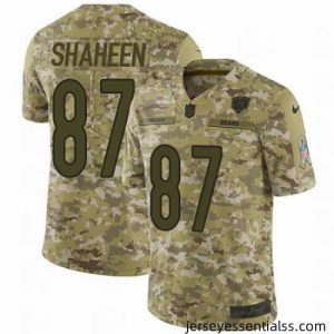 Nike Bears #87 Adam Shaheen Camo Mens Stitched NFL Limited 2018 Salute To Service Jersey