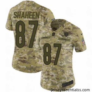 Nike Bears #87 Adam Shaheen Camo Stitched NFL Limited 2018 Salute to Service Jersey