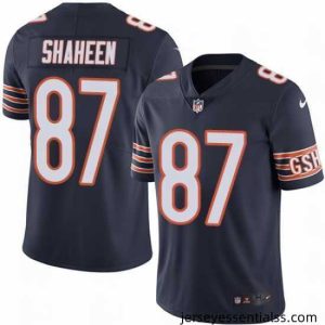 Nike Bears #87 Adam Shaheen Navy Blue Team Color Mens Stitched NFL Vapor Untouchable Limited Jersey