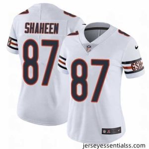 Nike Bears #87 Adam Shaheen White Womens Stitched NFL Vapor Untouchable Limited Jersey