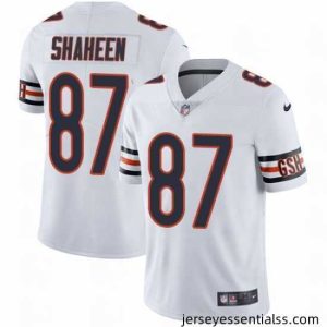 Nike Bears #87 Adam Shaheen White Stitched NFL Vapor Untouchable Limited Jersey