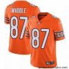 Nike Bears #87 Tom Waddle Orange Mens Stitched NFL Limited Rush Jersey