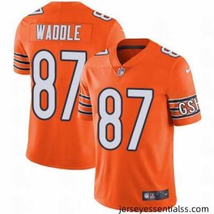 Nike Bears #87 Tom Waddle Orange Mens Stitched NFL Limited Rush Jersey