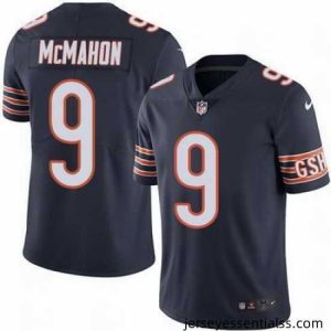 Nike Bears #9 Jim McMahon Navy Blue Team Color Mens Stitched NFL Vapor Untouchable Limited Jersey
