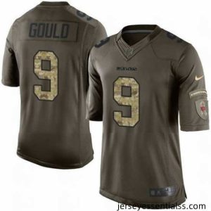 Nike Bears #9 Robbie Gould Green Stitched NFL Limited Salute to Service Jersey