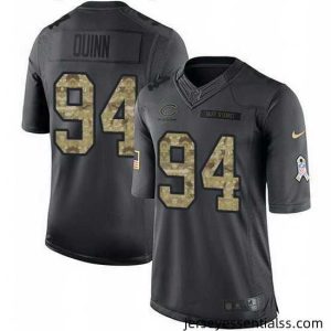 Nike Bears 94 Robert Quinn Black Stitched NFL Limited 2016 Salute to Service Jersey