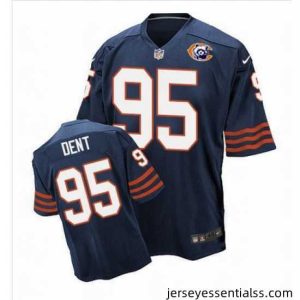 Nike Bears #95 Richard Dent Navy Blue Throwback Mens Stitched NFL Elite Jersey