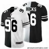 Nike Bears 96 Akiem Hicks Black And White Split Vapor Untouchable Limited Jersey